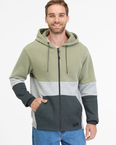 Sudadera con cremallera de hombre Blocky de Ragwear by LOCO MONKY