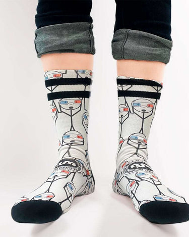 Calcetines Unisex NUM WEAR 3D White by LOCO MONKY