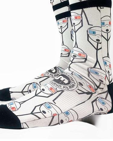 Calcetines Unisex NUM WEAR 3D White by LOCO MONKY