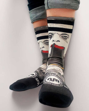 Calcetines Unisex NUM WEAR FRANKIE VS DRAC Black by LOCO MONKY