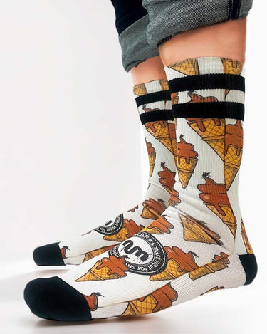 Calcetines Unisex NUM WEAR ICE CREAM White by LOCO MONKY