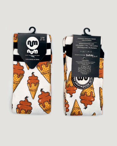 Calcetines Unisex NUM WEAR ICE CREAM White by LOCO MONKY