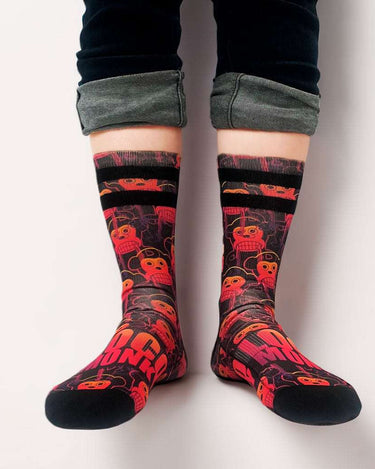 Calcetines Unisex LOCO MONKY NEON Black by LOCO MONKY