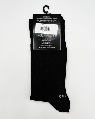 Calcetines Loco Logo de Loco Monky Black by LOCO MONKY
