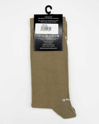 Calcetines Loco Logo de Loco Monky Khaki by LOCO MONKY