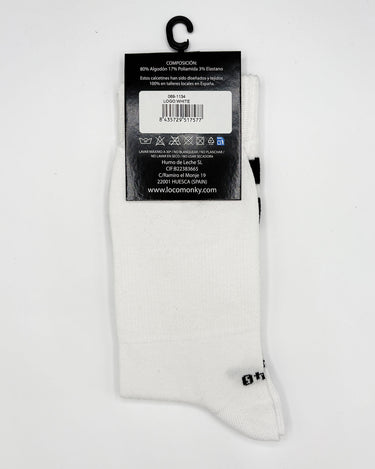Calcetines Loco Logo de Loco Monky White by LOCO MONKY