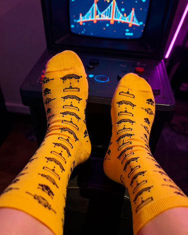 Calcetines Space Monky de Loco Monky Yellow by LOCO MONKY