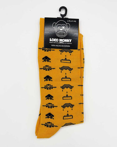 Calcetines Space Monky de Loco Monky Yellow by LOCO MONKY