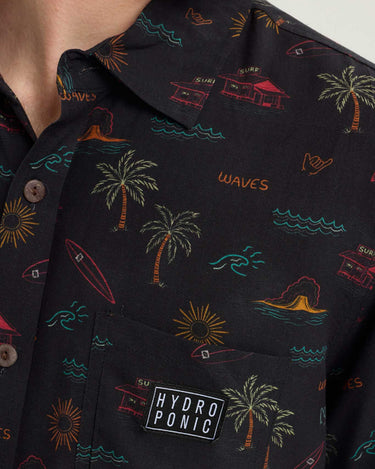 Camisa de manga corta de hombre estampada de Hydroponic Topanga by Hydroponic