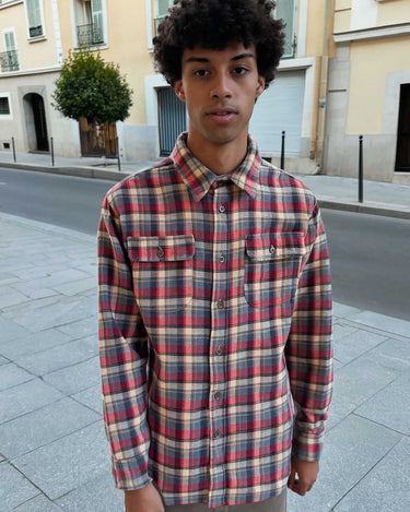 Camisa franela de cuadros hombre Chop Plaid de Loco Monky Grape by LOCO MONKY