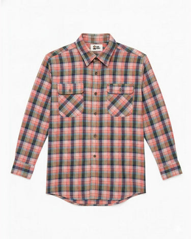 Camisa franela de cuadros hombre Chop Plaid de Loco Monky Pink by LOCO MONKY