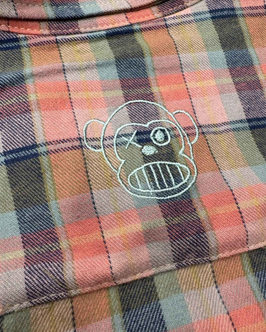 Camisa franela de cuadros hombre Chop Plaid de Loco Monky Pink by LOCO MONKY