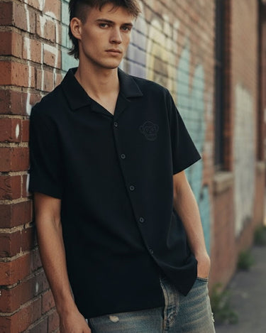 Camisa Unisex Puro Loco B Loco Monky Black De Algodón by LOCO MONKY