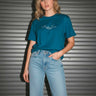 Camiseta Mujer Bendita Locura Bordado de Loco Monky State Blue by LOCO MONKY