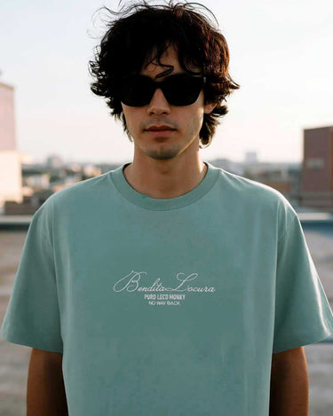 Camiseta Bendita Locura Bordado de Loco Monky Green by LOCO MONKY