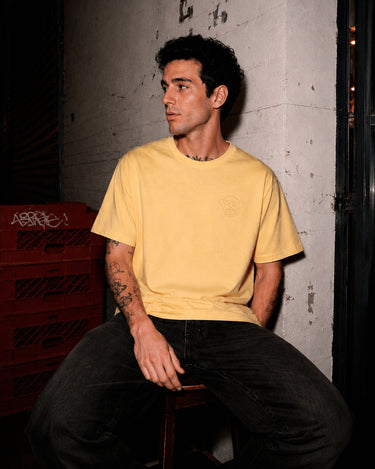 Camiseta Puro Loco B de Loco Monky Soft Yellow by LOCO MONKY