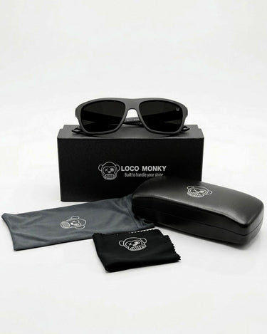 Gafas de sol unisex de Loco Monky Black/Grey by LOCO MONKY
