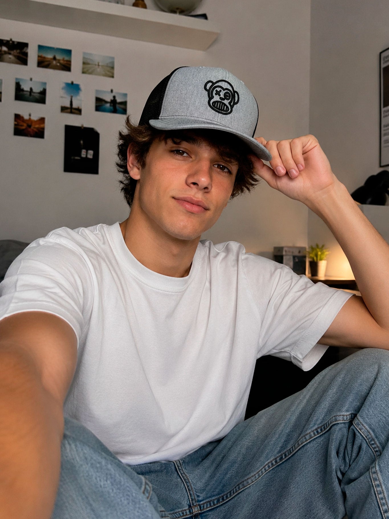 Gorra Loco Monky trucker Puro Loco Bordado Heather/Black by LOCO MONKY