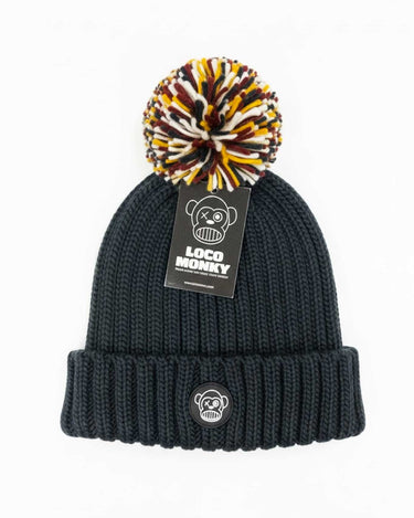 Gorro con pompón y forro interior de pelo de Loco Monky by LOCO MONKY