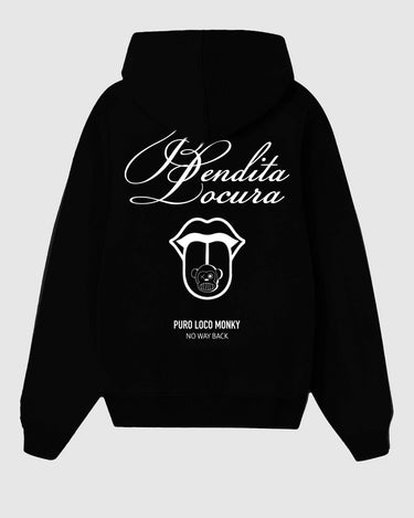 Sudadera Unisex Bendita Locura III de Loco Monky Black by LOCO MONKY