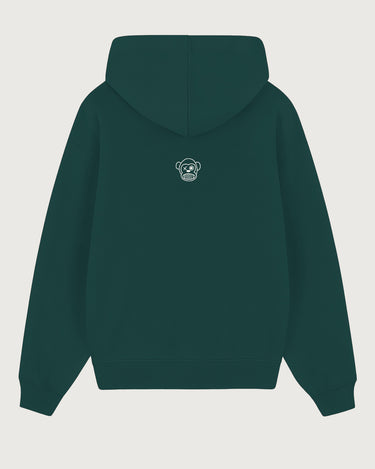 Sudadera Unisex Bendita Locura Bordado de Loco Monky Dark Green by LOCO MONKY