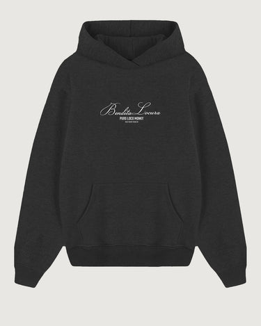 Sudadera Unisex Bendita Locura Bordado de Loco Monky Dark Grey by LOCO MONKY