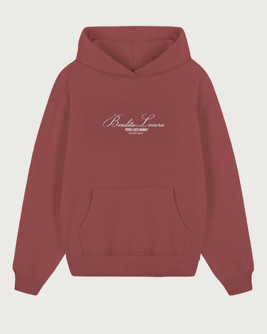 Sudadera Unisex Bendita Locura Bordado de Loco Monky Wine by LOCO MONKY