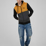 Sudadera con cremallera Chimp de Loco Monky Mustard/Black/DarkGrey by LOCO MONKY