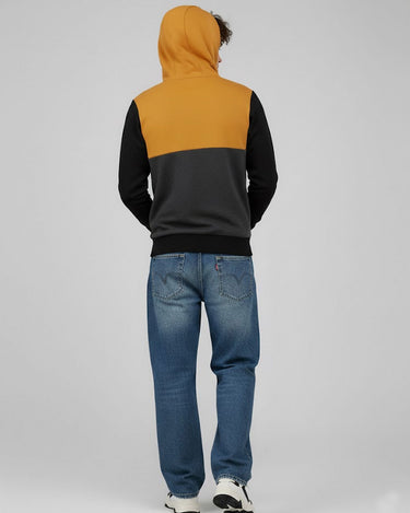 Sudadera con cremallera Chimp de Loco Monky Mustard/Black/DarkGrey by LOCO MONKY