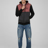 Sudadera con cremallera Chimp de Loco Monky Wine/Black/DarkGrey by LOCO MONKY