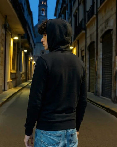 Sudadera con cremallera Chimp de Loco Monky Black by LOCO MONKY