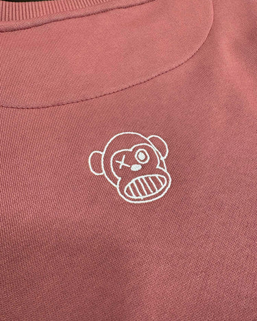 Sudadera Unisex Oversize Bendita Locura Bordado de Loco Monky Wine by LOCO MONKY