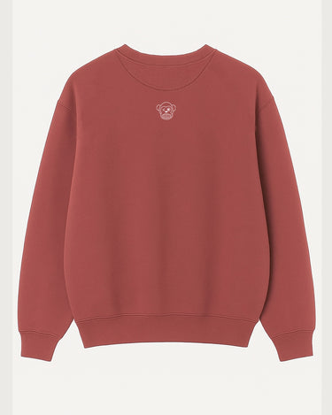 Sudadera Unisex Oversize Bendita Locura Bordado de Loco Monky Wine by LOCO MONKY