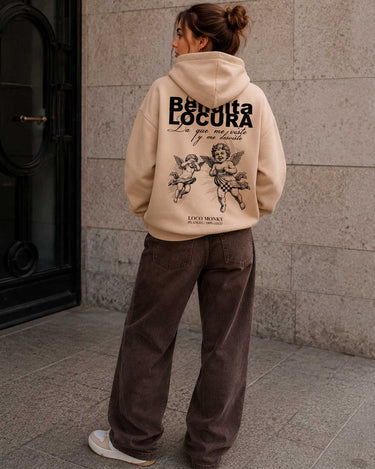 Sudadera Unisex Bendita Locura IV de Loco Monky Sand by LOCO MONKY