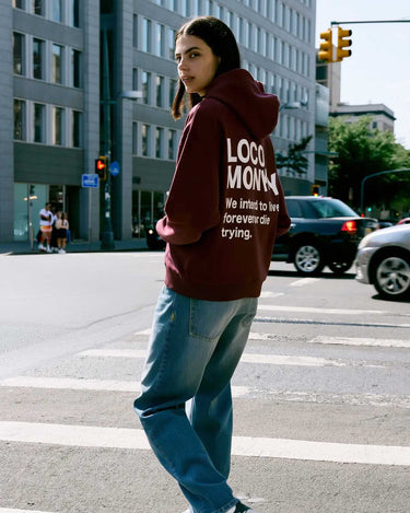 Sudadera unisex Live Forever de Loco Monky by LOCO MONKY