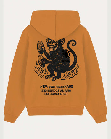 Sudadera Unisex New Year de Loco Monky Mustard by LOCO MONKY