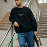 Sudadera Unisex Oversize Bendita Locura Bordado de Loco Monky Black by LOCO MONKY