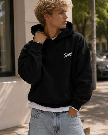 Sudadera Oversize Boxy Unisex Puro Loco Black by LOCO MONKY