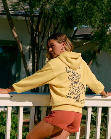 Sudadera Unisex Songs de Loco Monky Soft Yellow by LOCO MONKY