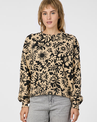 Sudadera de mujer de cuello redondo Wuss Print de Ragwear by ragwear
