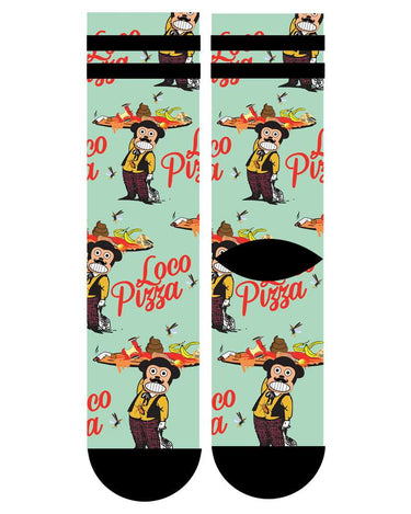 Calcetines originales  unisex LOCO PIZZA Loco Monky - NUM wear