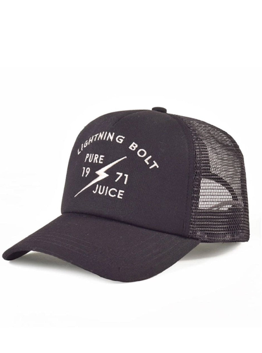 gorra pure juice lightning bolt black