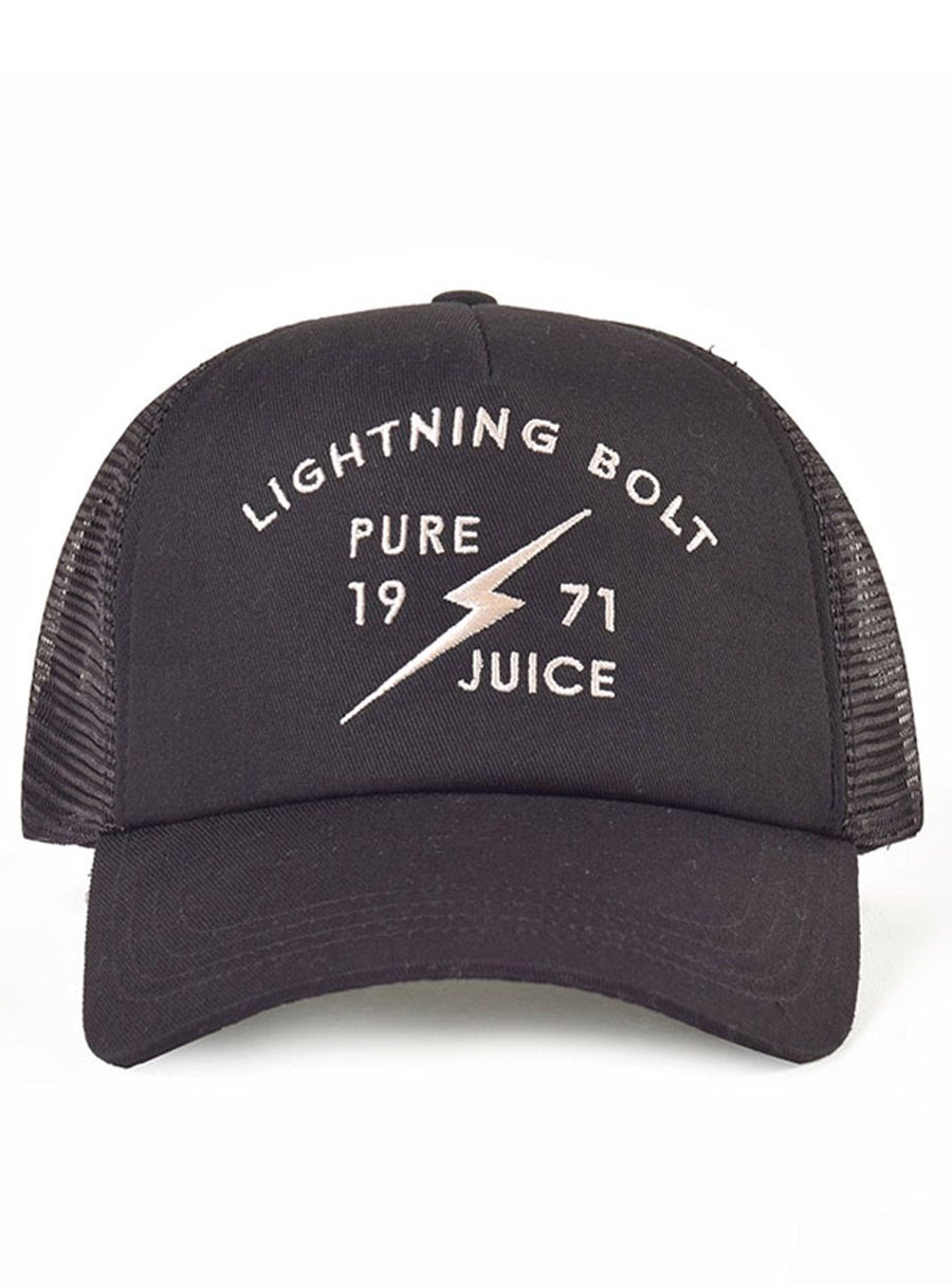 gorra pure juice lightning bolt black