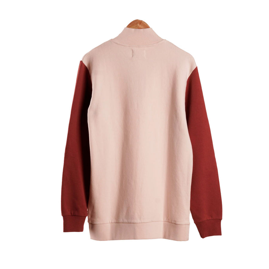 Sudadera bicolor roja y beige de Oceanna - NUM wear