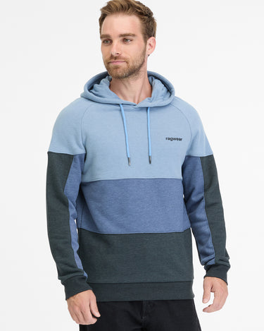 Sudadera de hombre Bress de Ragwear, diseño tricolor ideal para un look moderno y casual. Perfecta para el streetwear.