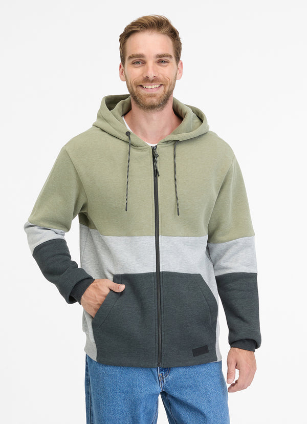 Sudadera con cremallera de hombre Blocky de Ragwear by LOCO MONKY