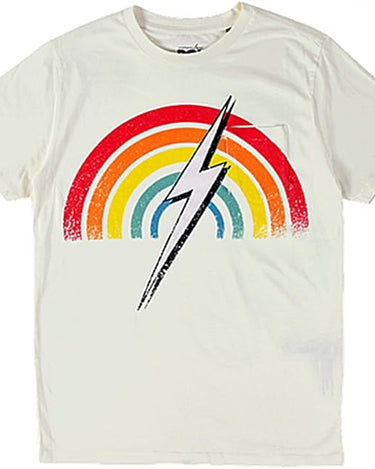 camiseta lightning bolt rainbow egret