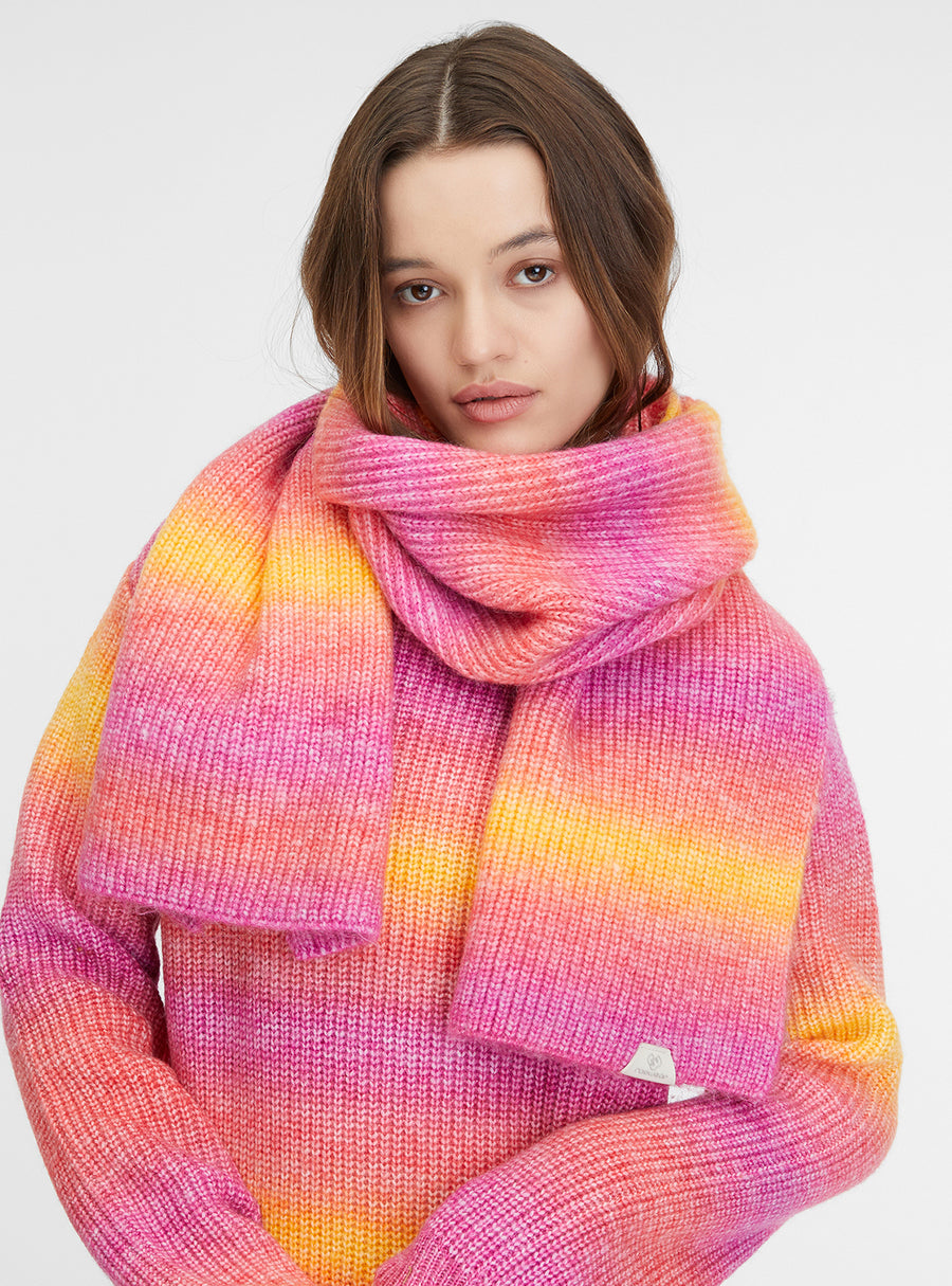 Bufanda de mujer de rayas de colores SPECTRRA SCARF de Ragwear