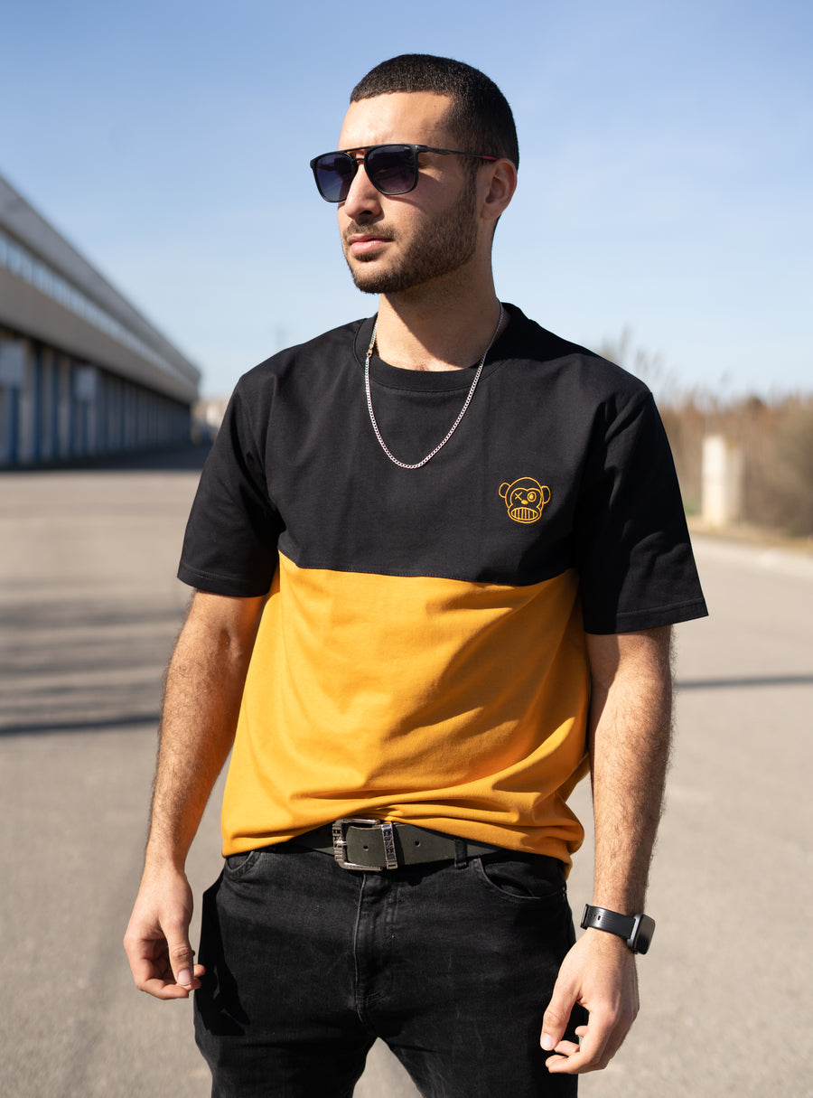 Camiseta Puro Loco Bordado II de Loco Monky Mustard/Black