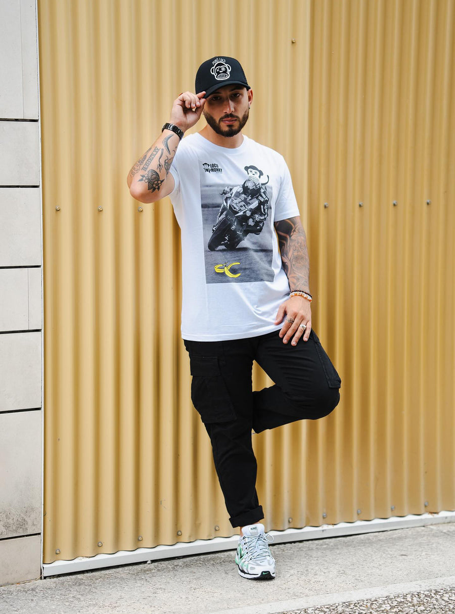 Loco Monky SLIP T-Shirt Farbe O.White